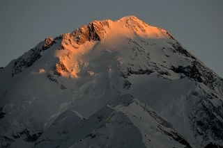 37 Gasherbrum I Hidden Peak North Face Close Up At Sunset From Gasherbrum North Base Camp In China